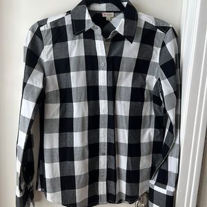 Black and White button down shirt
